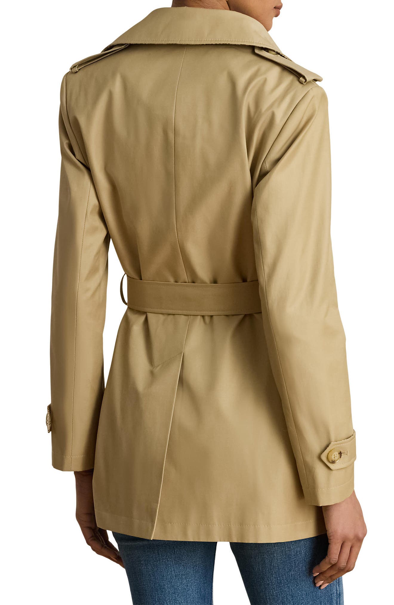 Женские Lauren Ralph Lauren Double Breasted Cotton Blend Jacket — фото 2