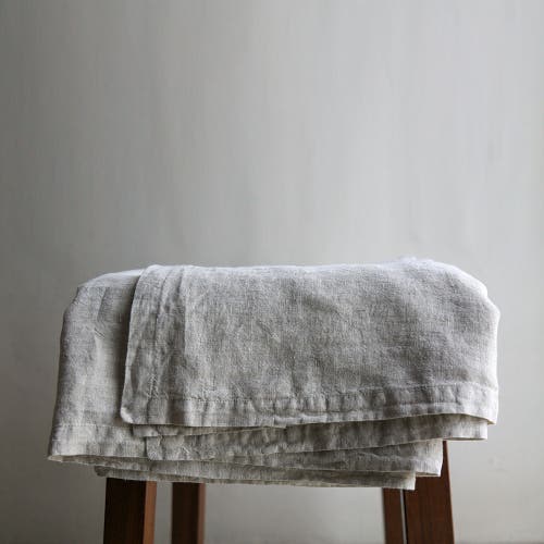 Cg Hunter Natural Linen Tablecloth In Brown