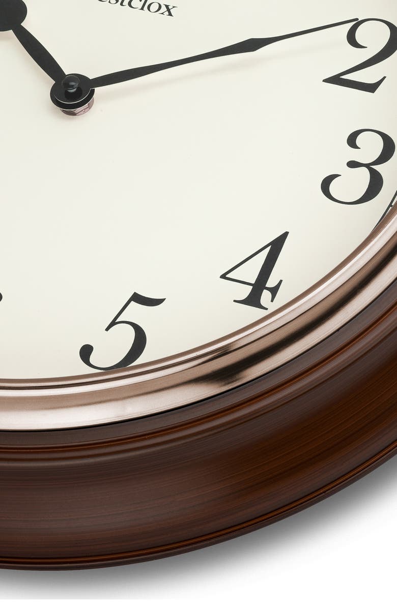 Westclox 15.5-Inch Woodgrain Wall Clock, Alternate, color, Brown