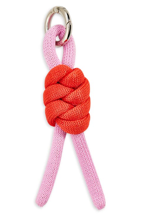 Colorblock Knot Key Chain