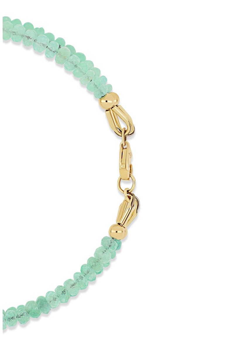 14K Gold Iris Emerald Beaded Line Bracelet, Alternate, color, YELLOW GOLD