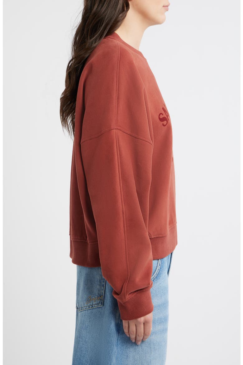 Ever Salsa Club Graphic Cotton Sweatshirt, Alternate, color, HENNA