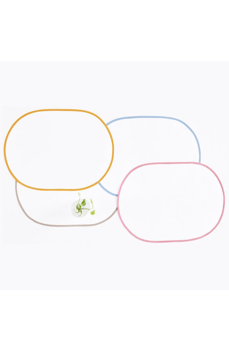 Solino Home Linen Oval Placemats - Chloe, 14 x 19, Alternate, color,