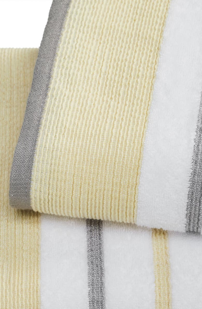 Woven & Weft Decorative 2-Pack Bath Towel Set, Alternate, color, Gold / Grey