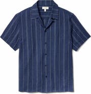 Bonobos Riviera Stripe Linen Blend Camp Shirt
