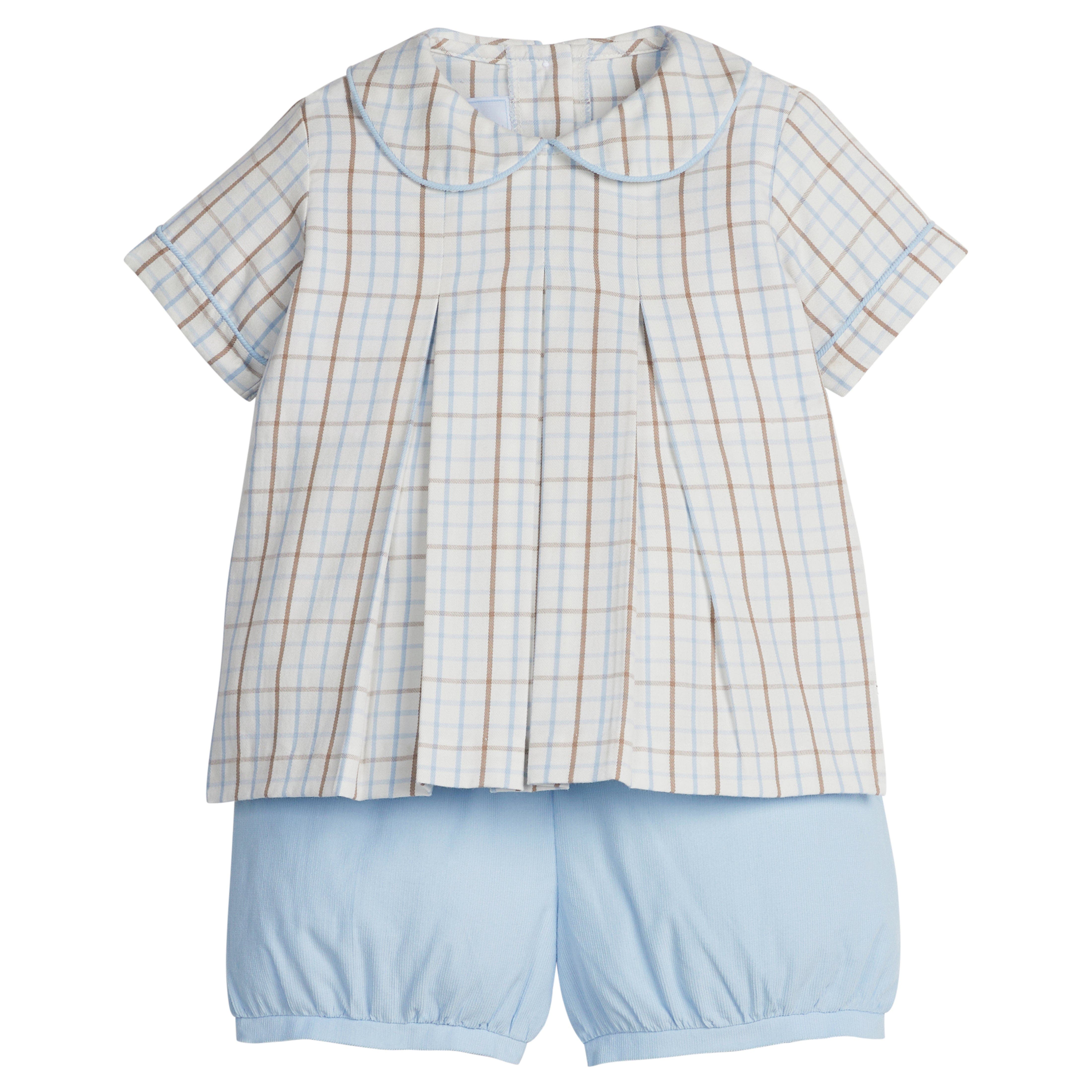 Little English Kids' Carson Short Set in Winthrop Plaid 