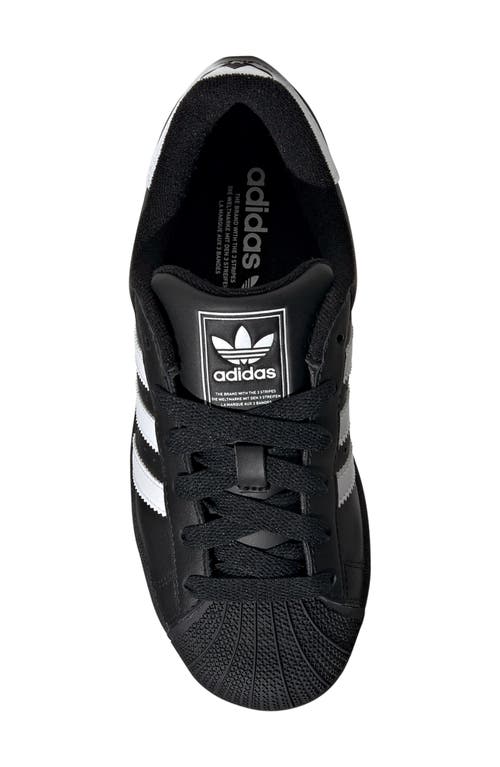Adidas Originals Adidas Superstar Sneaker In Black/white Superstar Logo