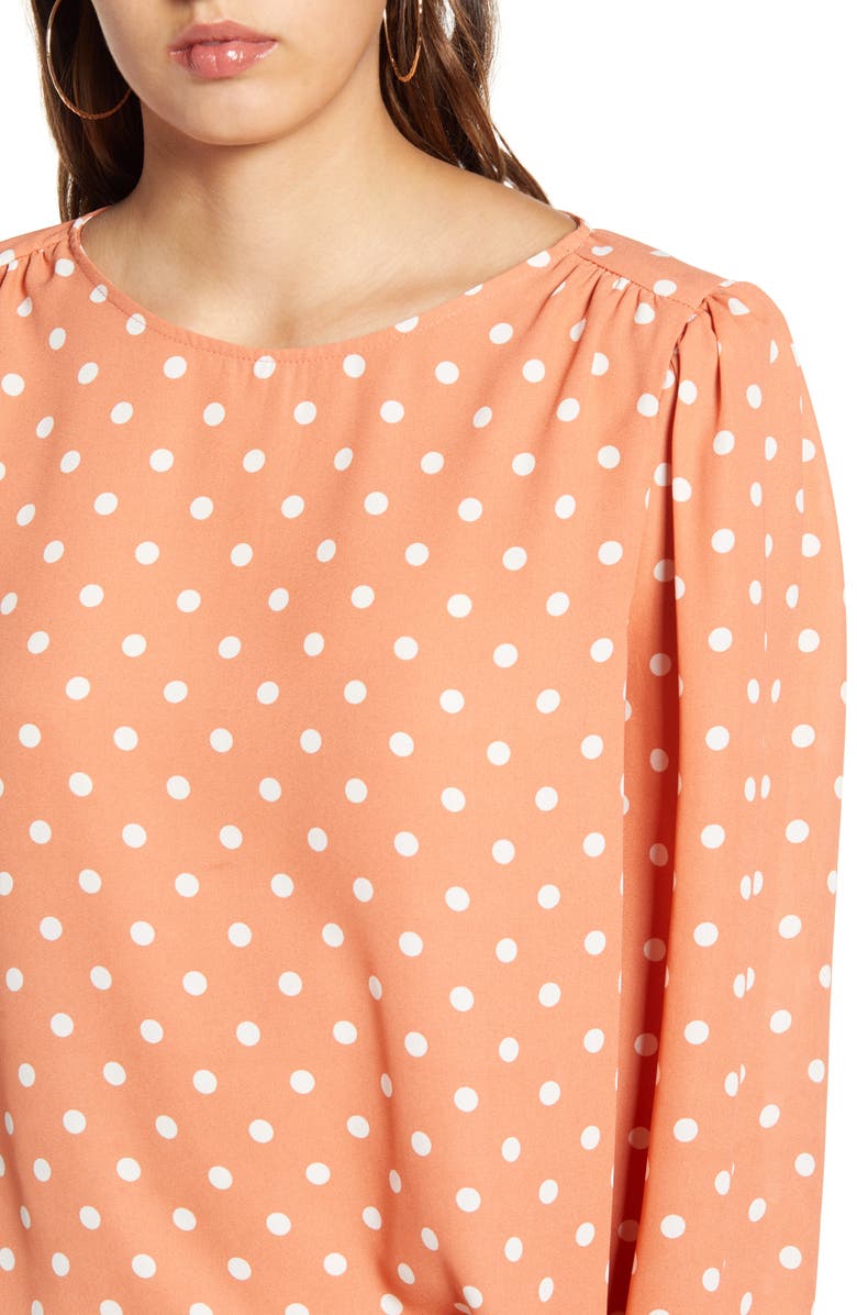All in Favor Print Blouse, Alternate, color, 