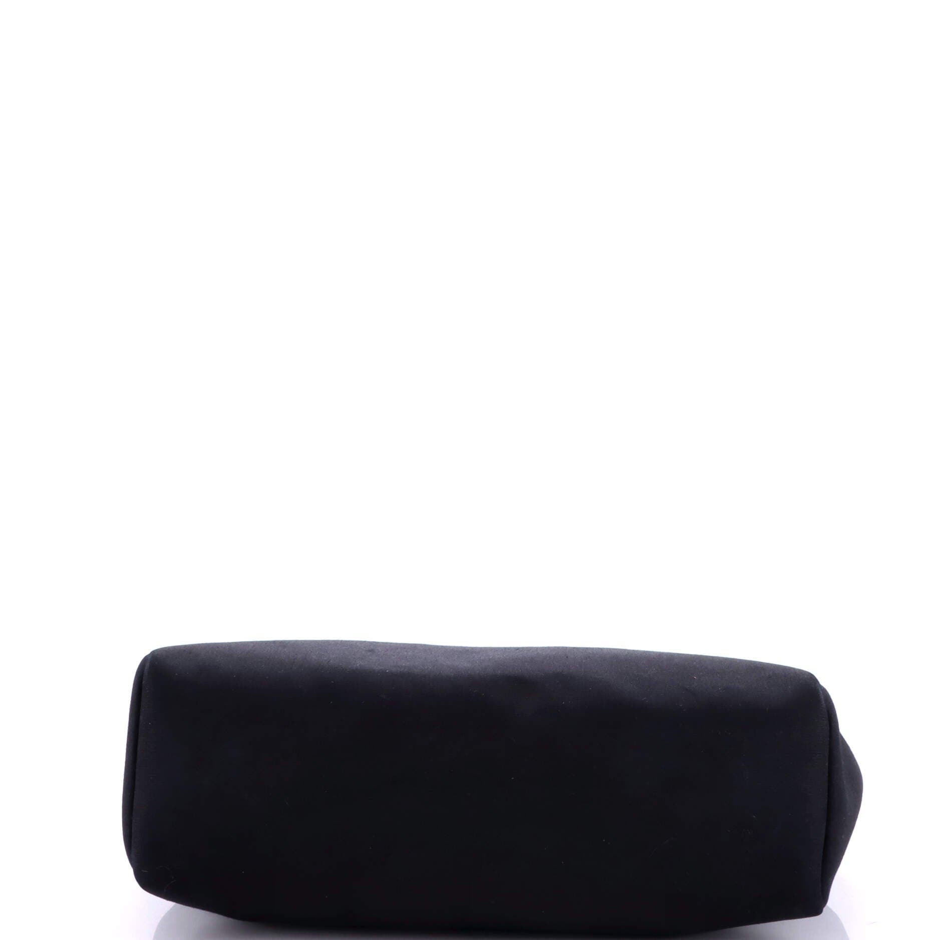 Pre-Owned Hermes Herbag Toile and Leather MM, Alternate, color, Noir