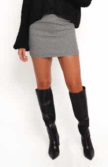 Petal & Pup Falo Houndstooth Check Miniskirt