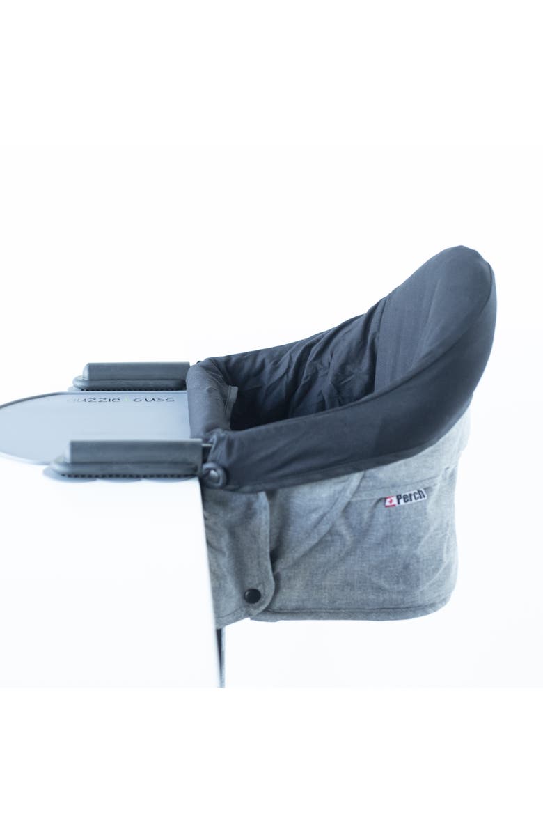 Guzzie and Guss Perch Seat Liner | Protective Cover for Perch Hook-on Highchair. Machine Washable, Alternate, color, Black