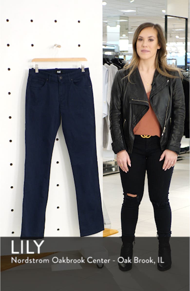 Normandie Slim Straight Leg Twill Pants, sales video thumbnail