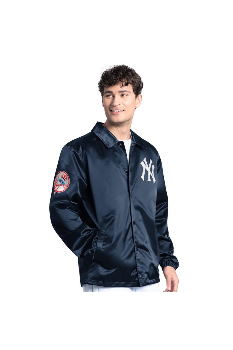 Yankees ネイビー ジャケット Mサイズ Men's Starter Navy New York Yankees Cooperstown Collection Point
