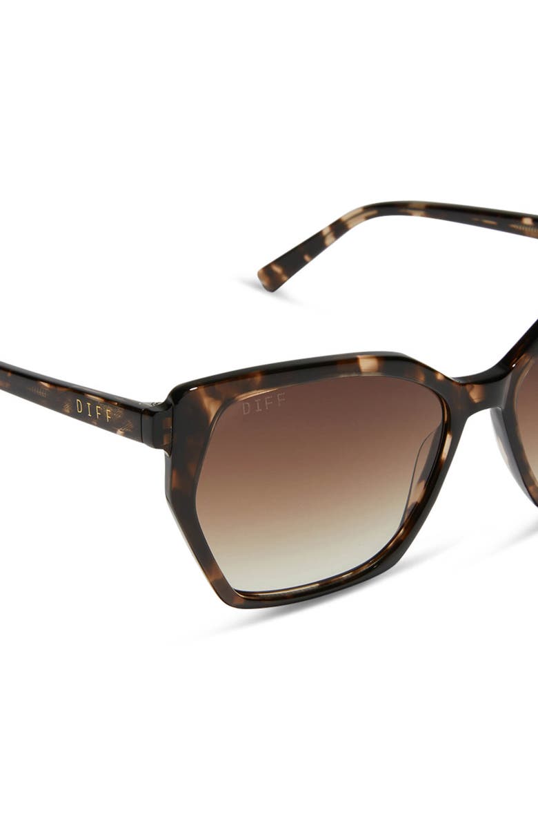New In Box: DIFF Vera Sunglasses with Case DIFF Vera 55mm Gradient Polarized Square Sunglasses | Nordstrom main image 4