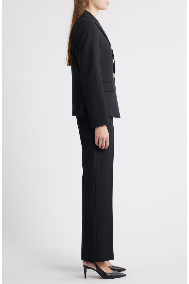 Double Breasted Two-Piece Suit, Alternate, color, BLACK