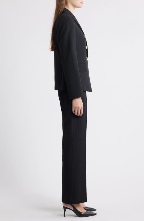 Tahari Asl Double Breasted Jacket In Black
