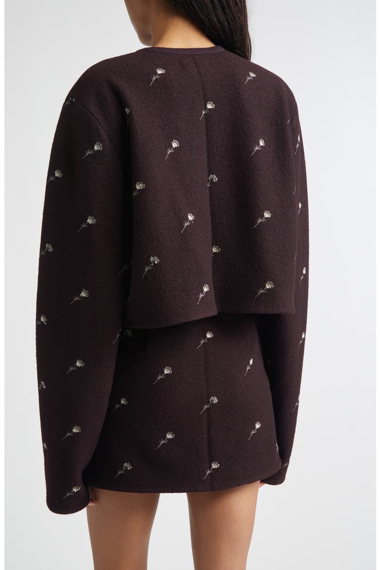 Walker Floral Embroidered Wool Utility Jacket, Alternate, color, TANIN FLOWERS FELTED