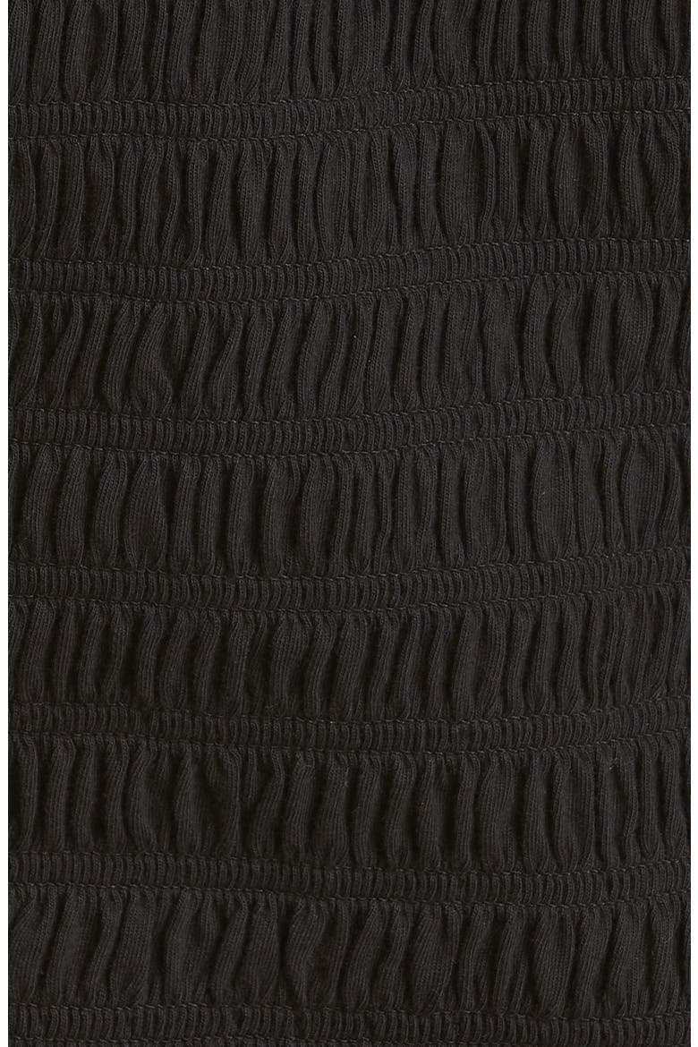 Langston Smocked Puff Sleeve Top, Alternate, color, BLACK