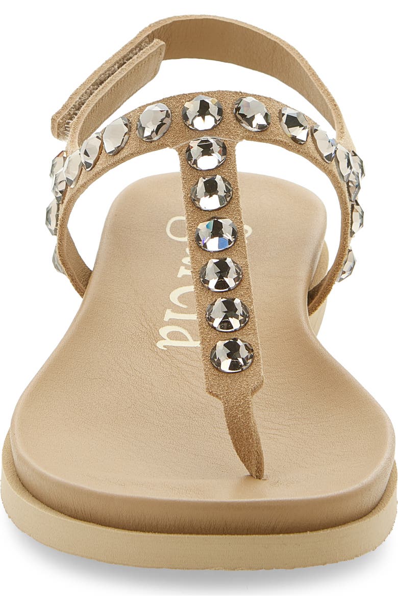 Pedro Garcia Judith Crystal Stud Sandal, Alternate, color, Dijon Castoro-Greige