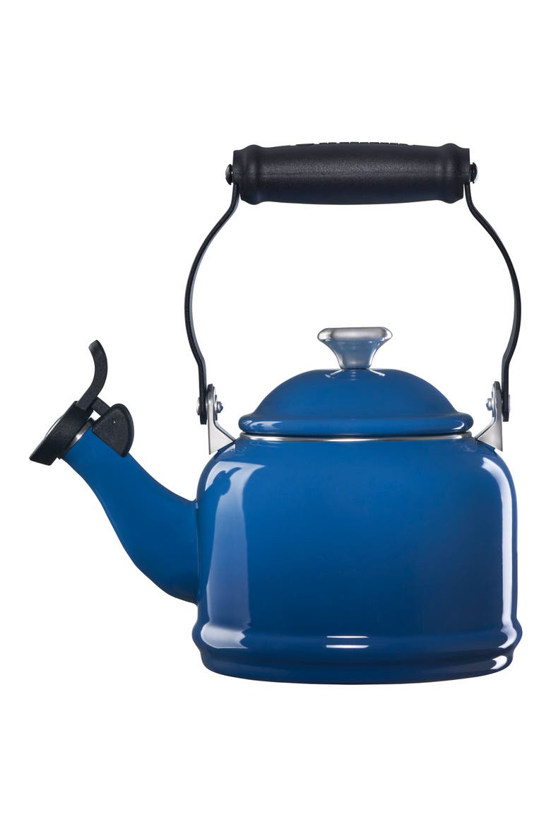 Demi Tea Kettle, Alternate, color, MARSEILLE/ SILVER