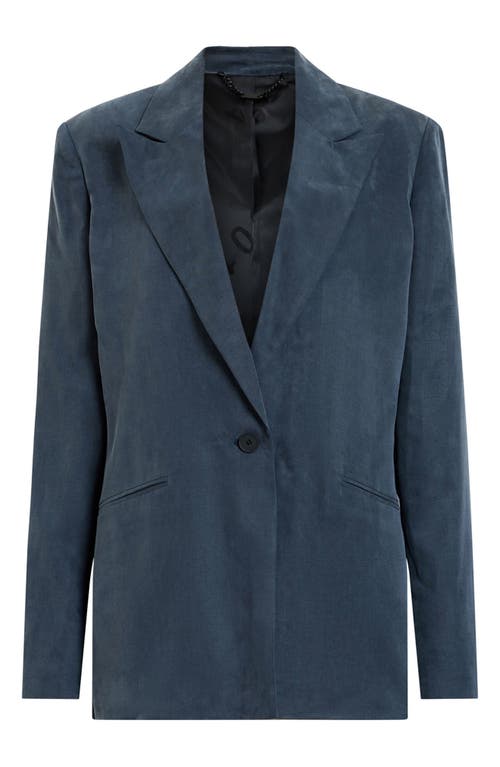 Allsaints Averie Ten Blazer In Blueberry Blue