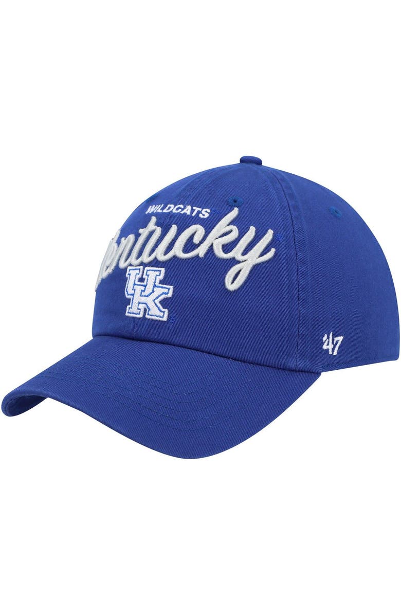 '47 Women's '47 Royal Kentucky Wildcats Phoebe Clean Up Adjustable Hat, Main, color, Royal