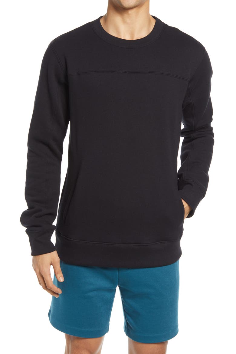 Men's Base Sweatshirt, Main, color, BLACK