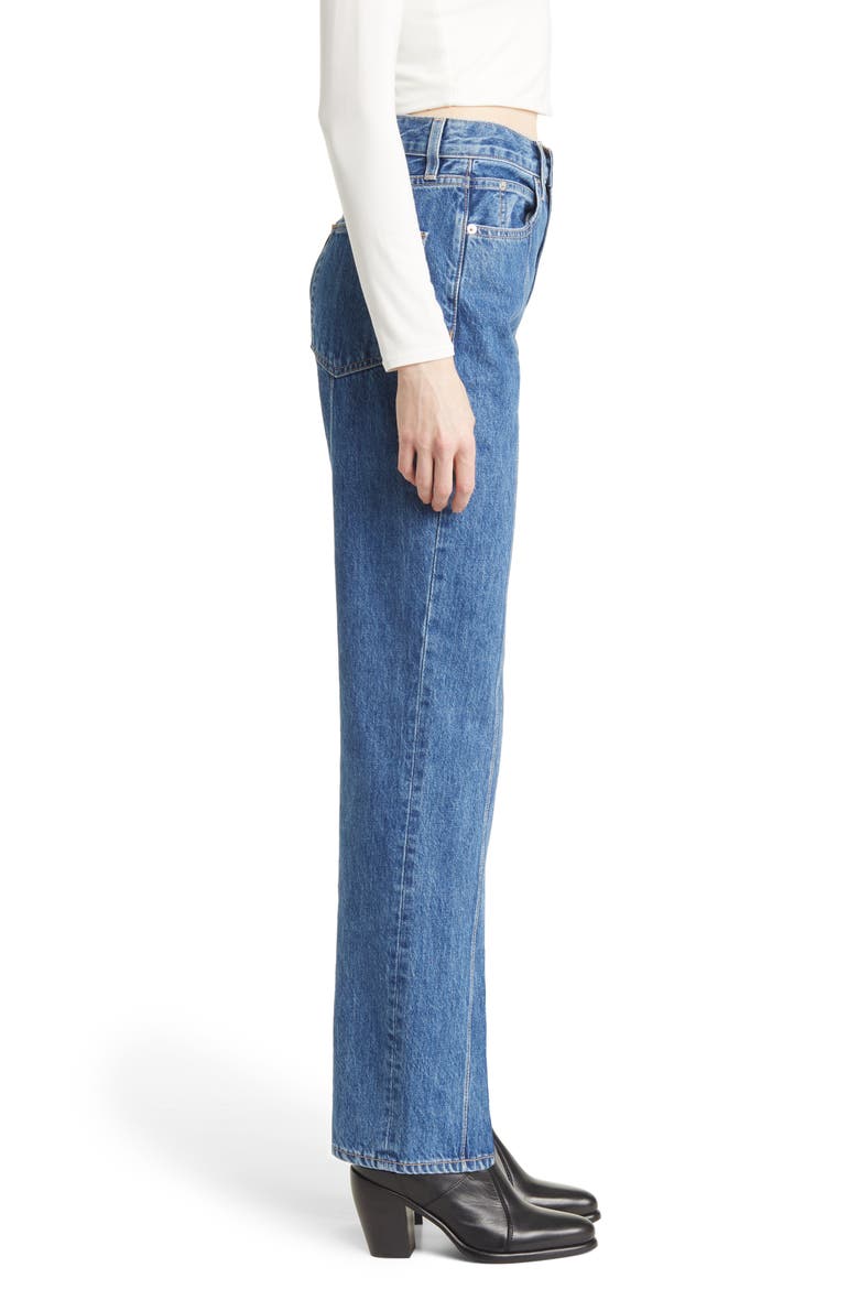 London Pintuck High Waist Straight Leg Jeans, Alternate, color, START ME UP