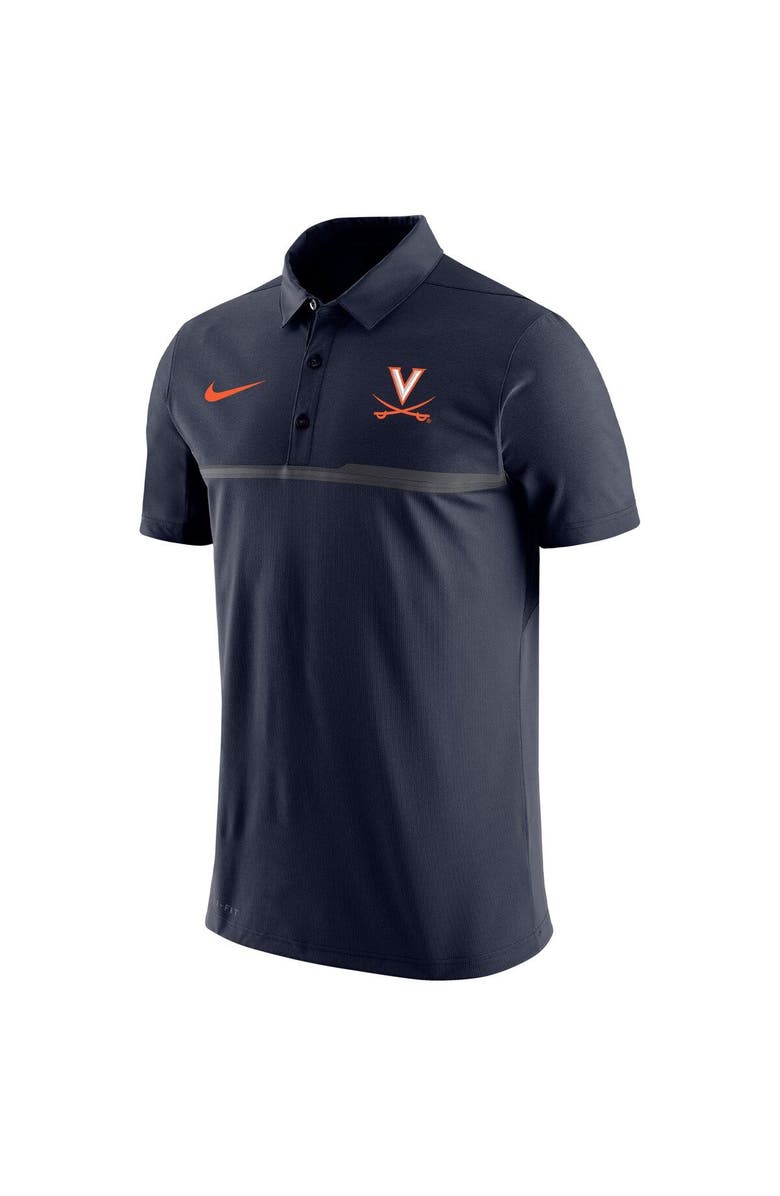 Nike Men's Nike Navy Virginia Cavaliers Coaches Performance Polo, Alternate, color, Navy