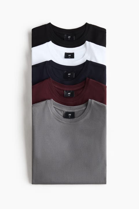 5-pack slim fit t-shirts