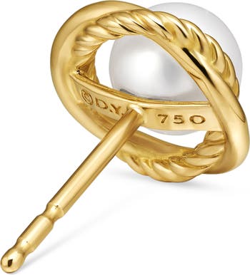 David Yurman Infinity Earrings with Pearls in Gold Nordstrom