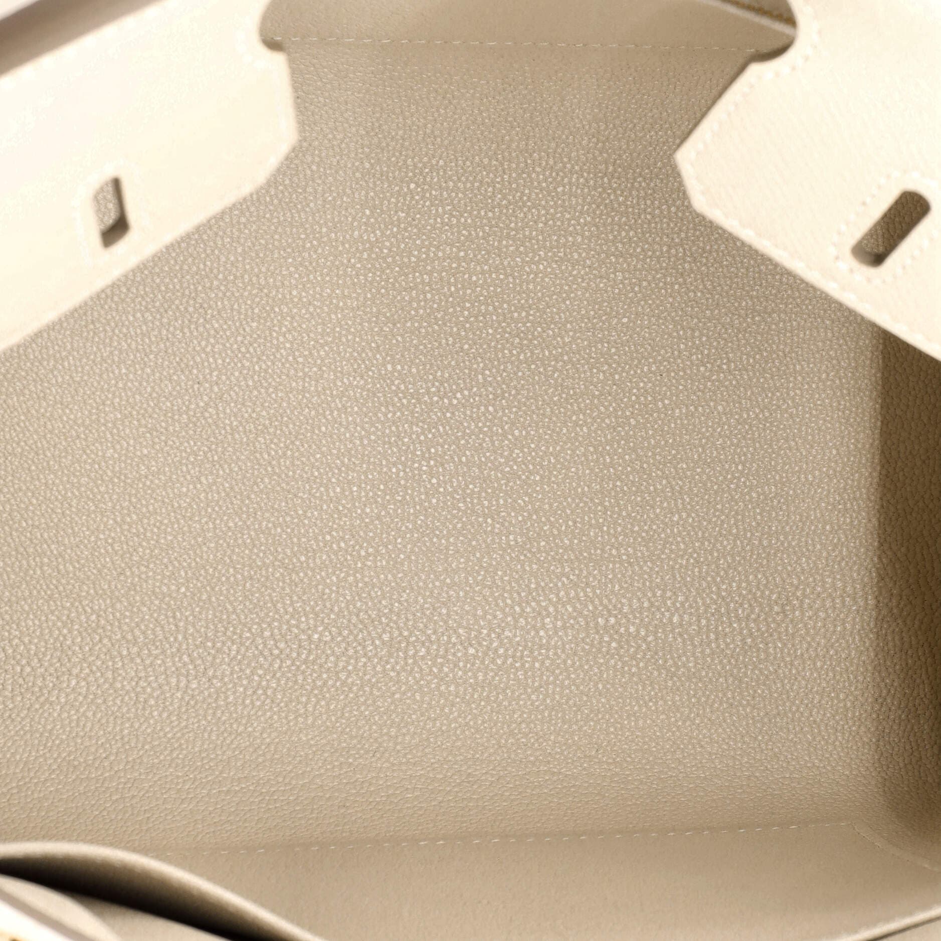 Pre-Owned Hermes Birkin Sellier Bag Light Epsom with Gold Hardware 25, Alternate, color, 