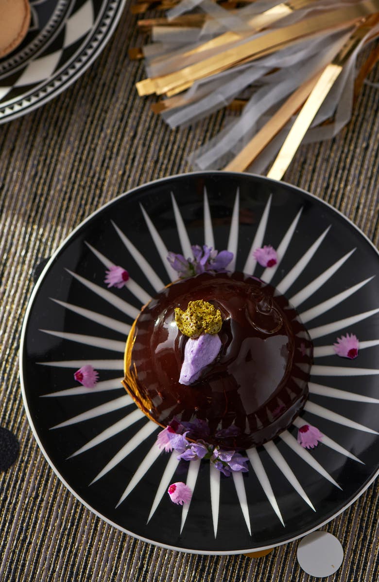 Caskata Marrakech Small Plates - Porcelain - Set 4, Alternate, color, Black