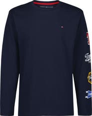 Tommy Hilfiger Kids' Collegiate Graphic Long Sleeve T-Shirt