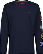 Tommy Hilfiger Kids' Collegiate Graphic Long Sleeve T-Shirt