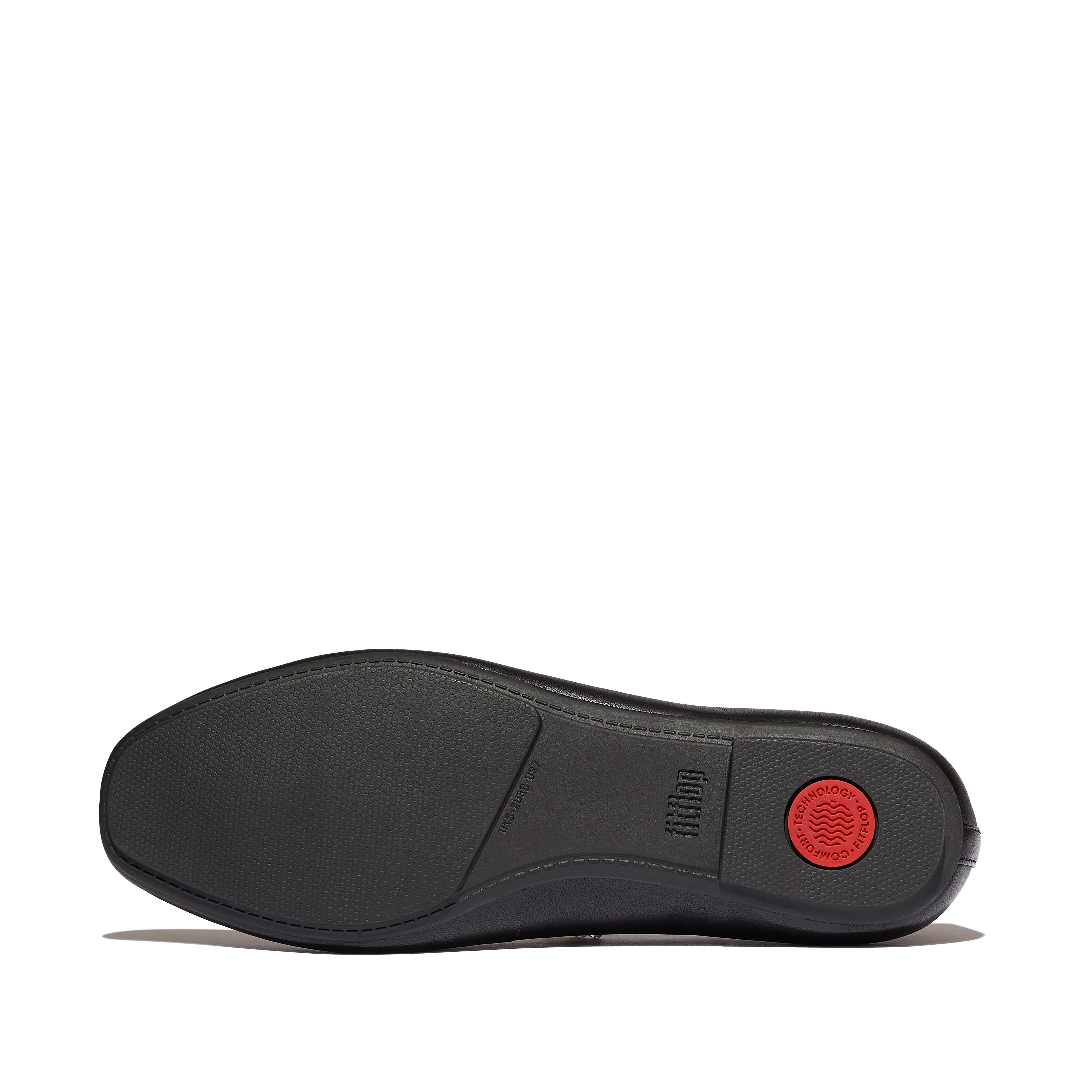 FitFlop Delicato Pearl Crystal Ballet, Alternate, color, Black