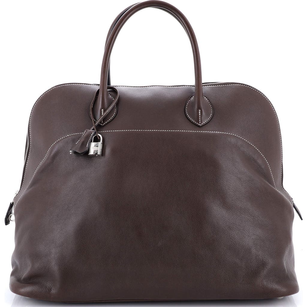 Pre-owned Hermes Hermes Bolide Bag Sikkim Relax 45 In Brown