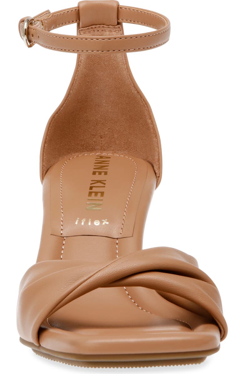 Anne Klein Jessie Ankle Strap Sandal, Alternate, color, Tan Smooth