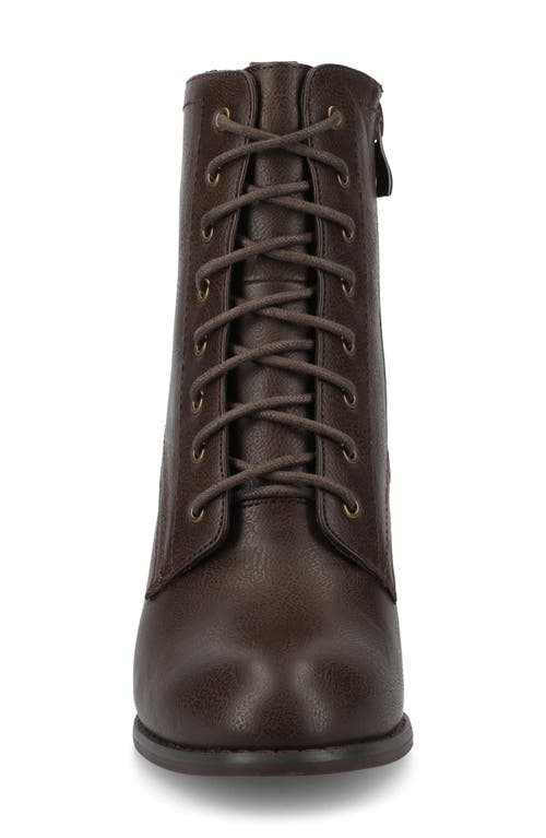 Journee Collection Journee Baylor Lace-up Boot In Brown
