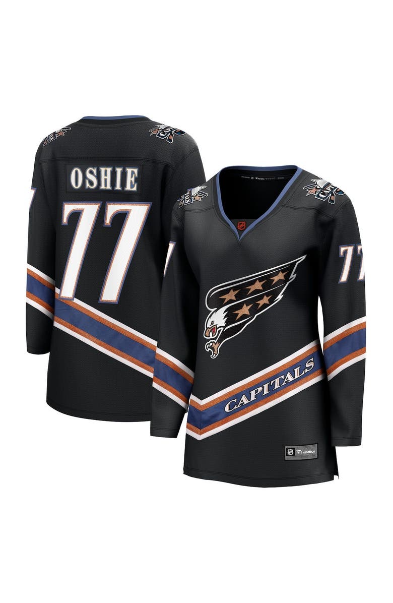 FANATICS Women's Fanatics Branded TJ Oshie Black Washington Capitals Special Edition 2.0 Breakaway Player Jersey, Main, color, Black
