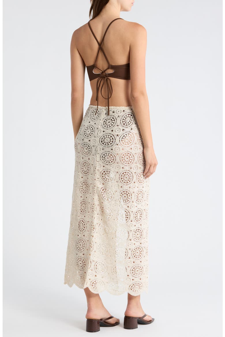 Karina Cover-Up Skirt, Alternate, color, NEUTRAL FOIL CROCHET