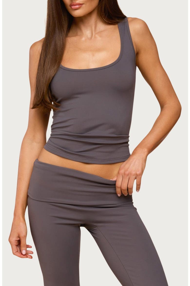 Kiarra Scoop Neck Tank, Main, color, GRAY