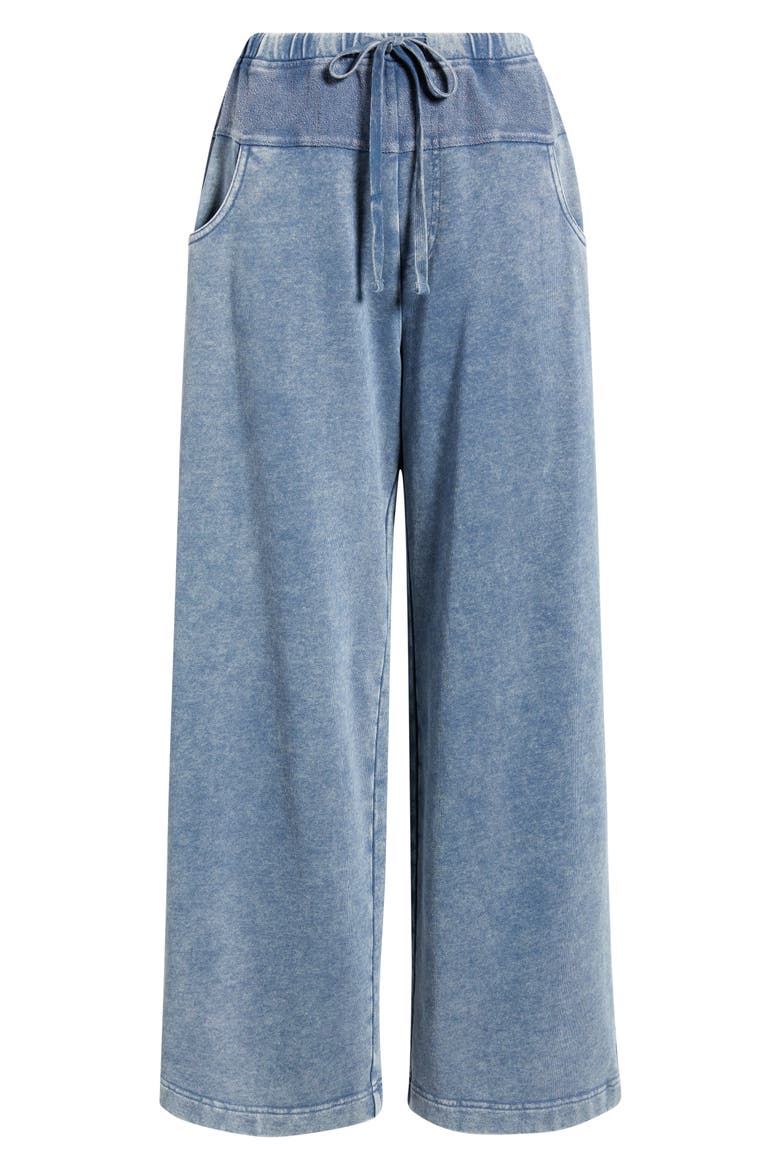 Drop Waist Lounge Pants, Alternate, color, CADET BLUE