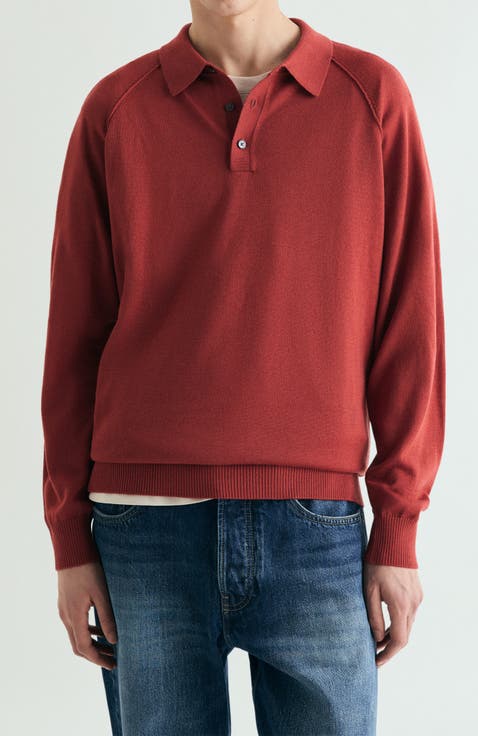 Raglan Polo Neck Sweater