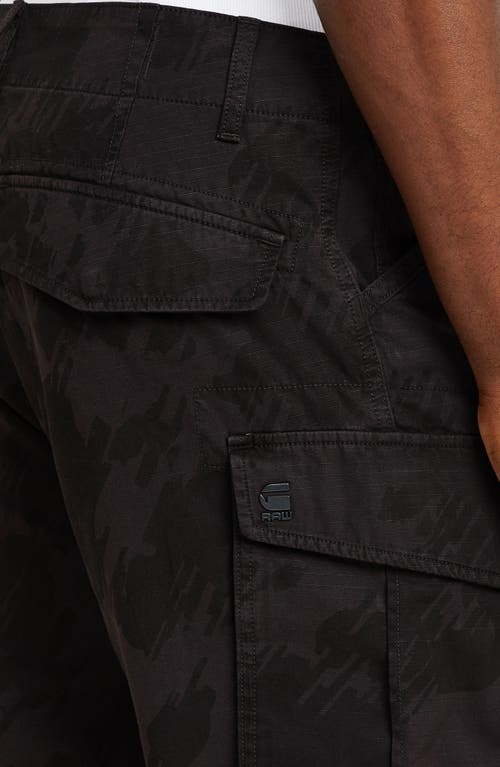 G-star Rovic Zip Relaxed Fit Cotton Ripstop Cargo Shorts In Shadow Glitch Beach Camo