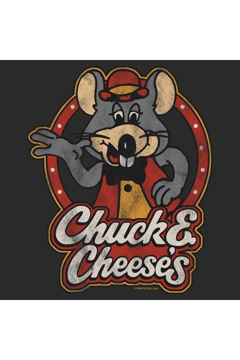 Men's Chuck E. Cheese Retro Pose  Graphic T-Shirt, Alternate, color, Charcoal