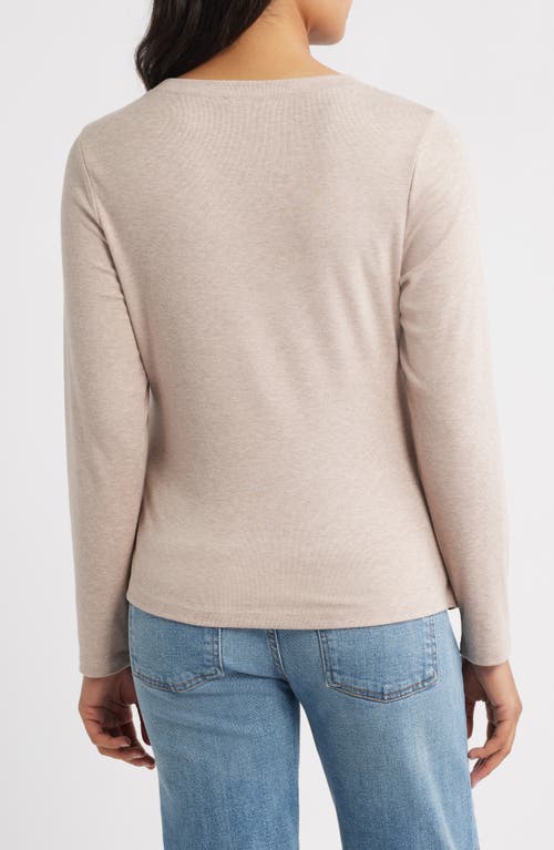 Wit & Wisdom Twist Front T-shirt In Neutral