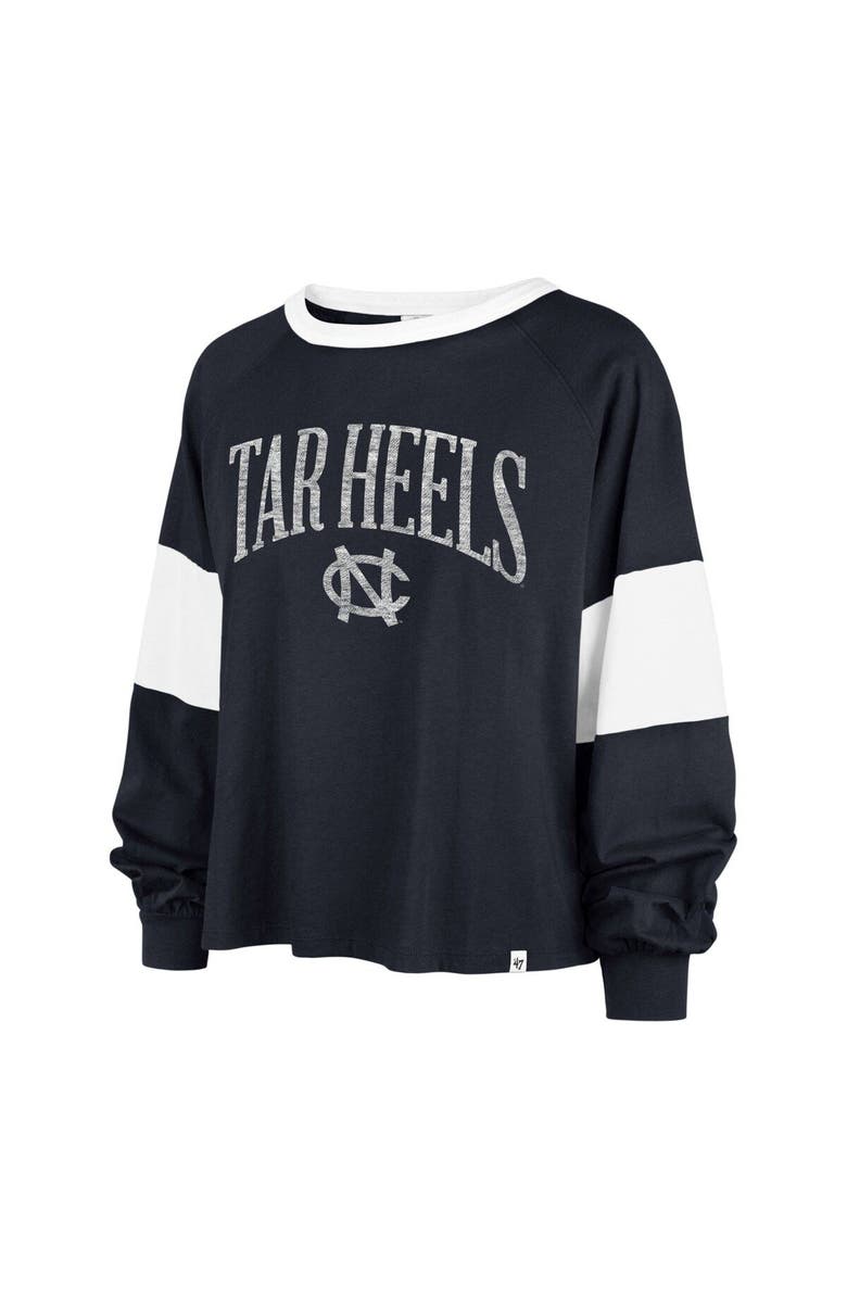 '47 Women's '47  Navy North Carolina Tar Heels Upside Rhea Raglan Long Sleeve T-Shirt, Alternate, color, Navy