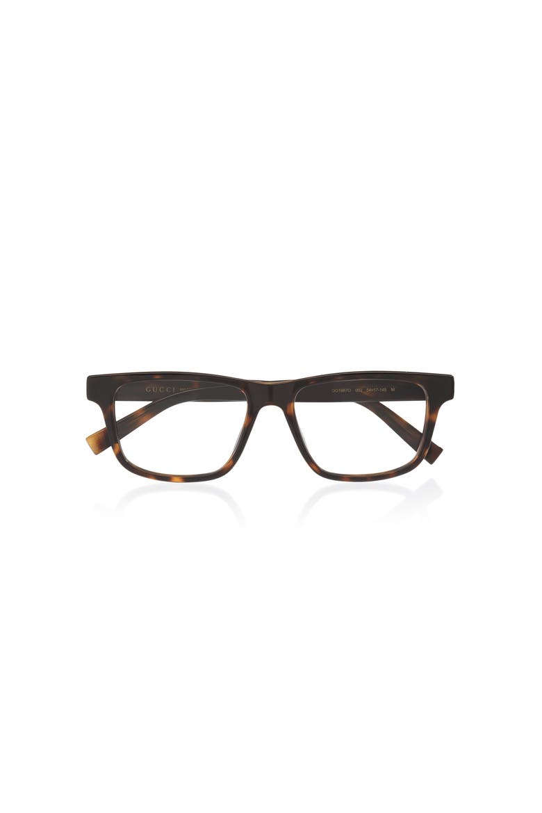 54mm Rectangle optical glasses, Alternate, color, Tortoise