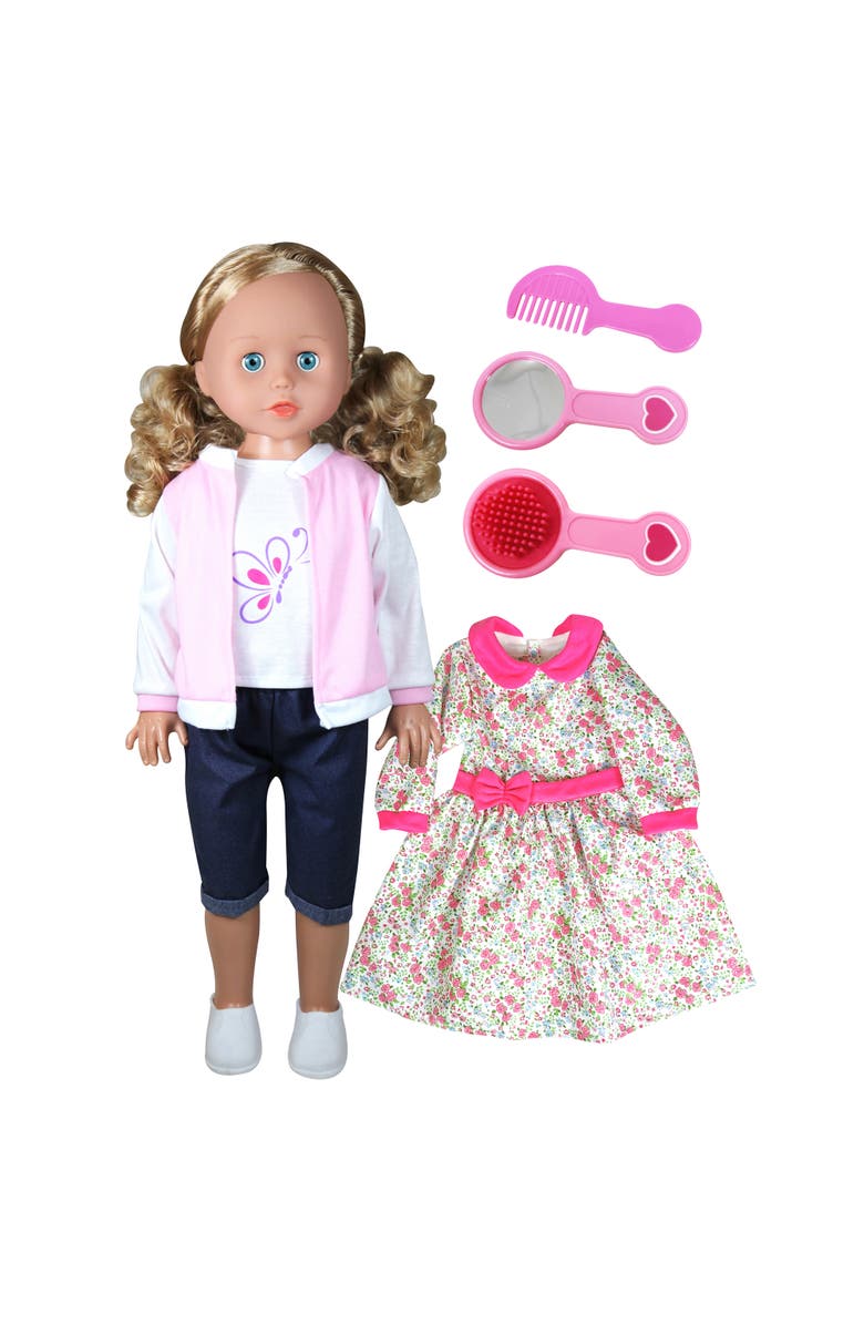 Lissi 27.5" Walking Doll W/ Two Outfits & Accessories, Main, color, 